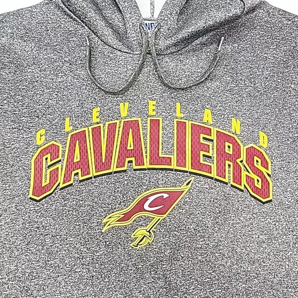 Cleveland Cavaliers Hoodie Sweatshirt TX3 Warm Gray Men XL NBA Basketball CAVS